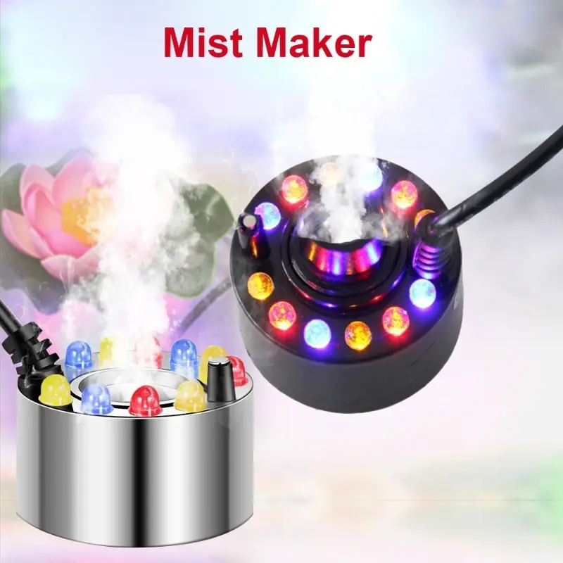 12 led mist maker aquarium fogger humidifier diffuser mist maker aquarium mist maker for fountain rockery planter