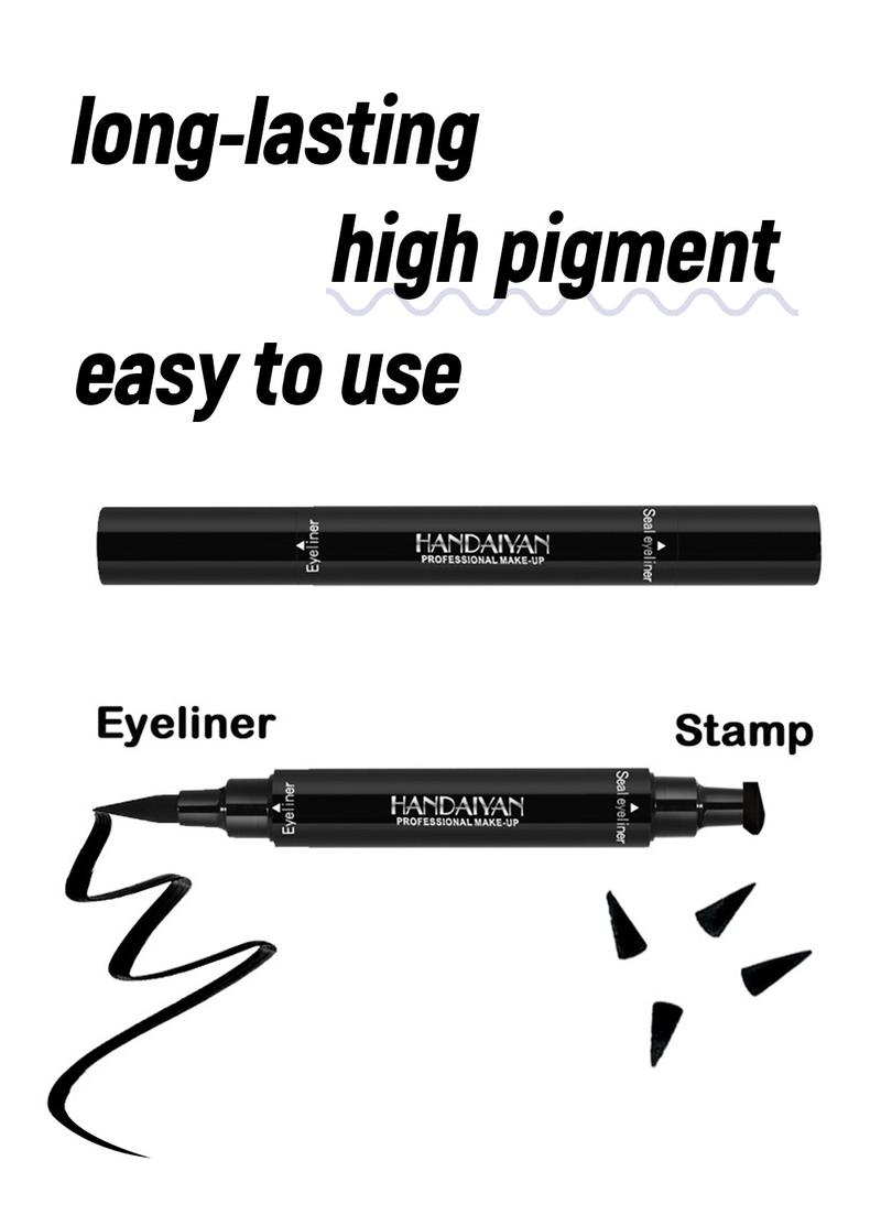 Product Introduction of Handaiyan Triangle Stamp Liquid Eyeliner | Waterproof, 24H Smudge-Proof & Quick-Dry | 2-in-1 Winged/Cat-Eye Stamp Design | Beginner-Friendly, Party/Stage Ready | TikTok Viral in Singapore #SGBeautyHack (Beauty Hack Alert!) 9