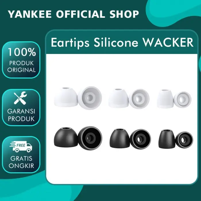 Earphone Eartips WACKER Silicone Karet Earphone QKZ AK6 CCA CRA MT1