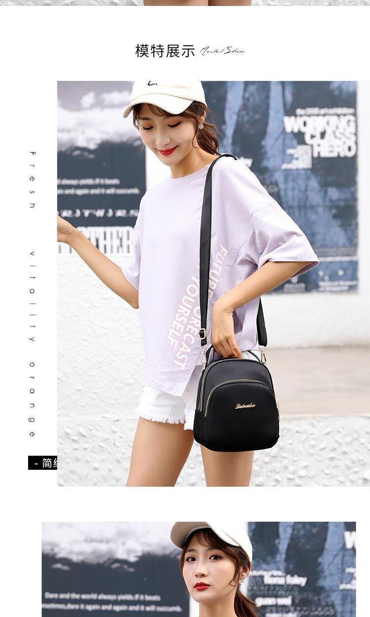 Product Introduction of Ba Lô Mini, Túi Nữ, Túi Đeo Vai Thời Trang, túi Messenger Túi Xách, Túi Đựng Điện Thoại Di Động Vải Nylon Chống Thấm Nước, Túi Xác Ướp 7
