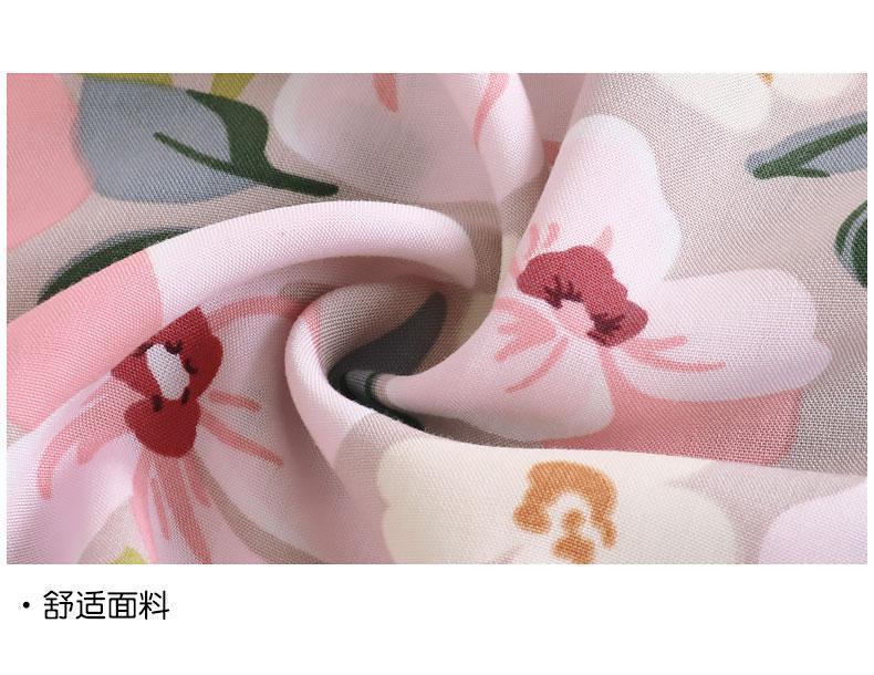 Product Introduction of Cotton and silk short-sleeved dress, summer new anti-bumping loose nightdress loose can be worn outside thin loungewear women 38