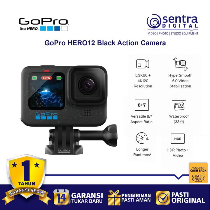 Gambar GoPro HERO12 Black Action Camera ( Hero 12 ) dari Sentra Digital Kota Surabaya Tokopedia