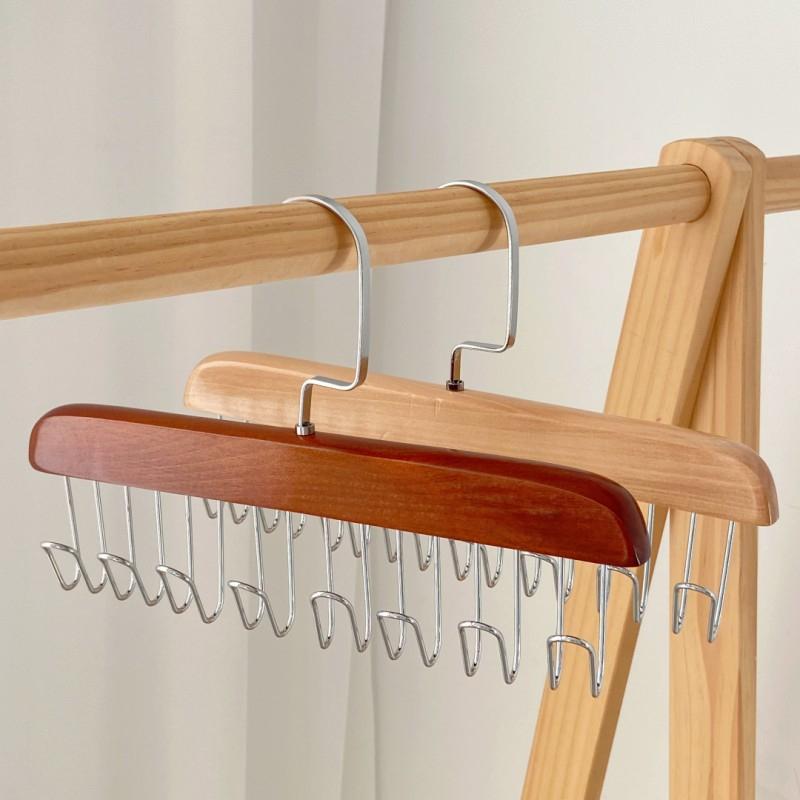 Móc Phơi Bằng Gỗ 8 nhánh Treo Đồ Đa Năng, Móc Gỗ Treo Đồ Lót , Cà Vạt , Dây Lưng Tiện Dụng 7