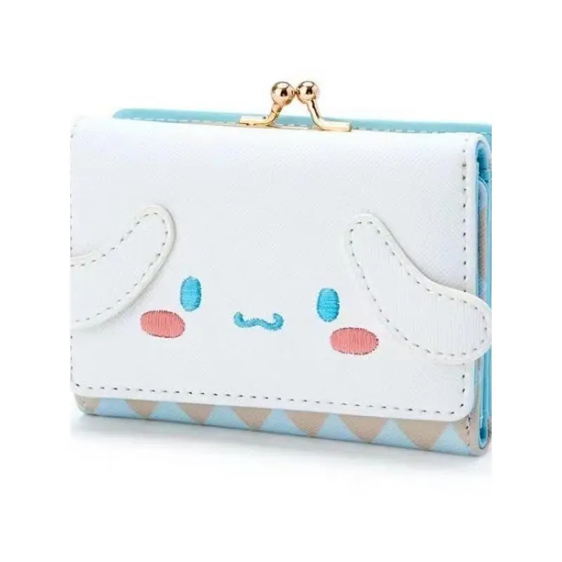 Cinnamoroll Babycinnamoroll Clow M Wallet PU Leather Zipper Hasp Merlot MLD Card Holder Wallet Short Cute Cartoon Japanese Style