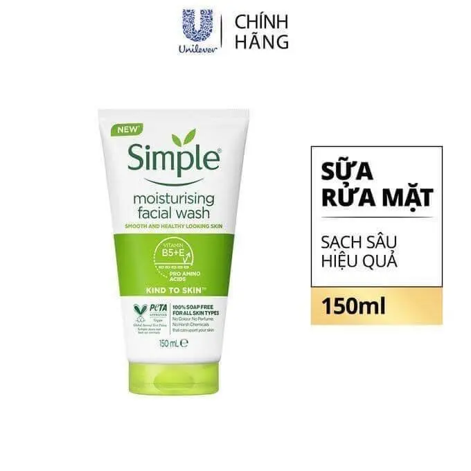 Sữa Rửa Mặt Simple CHÍNH HÃNG Đủ Loại Dành Cho Da Dầu Mụn, Khô, Nhạy Cảm - Sửa Rửa Mặt Simple Kind To Skin Cho Nam Nữ Srm Japari