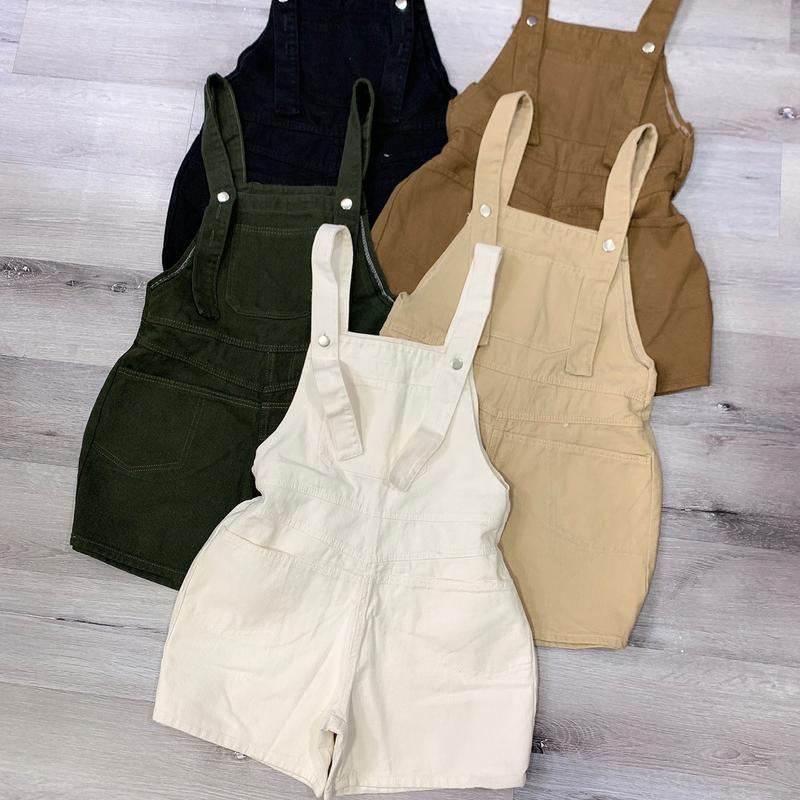 Yếm shost rộng kaky jean dây cài cúc Pants 0