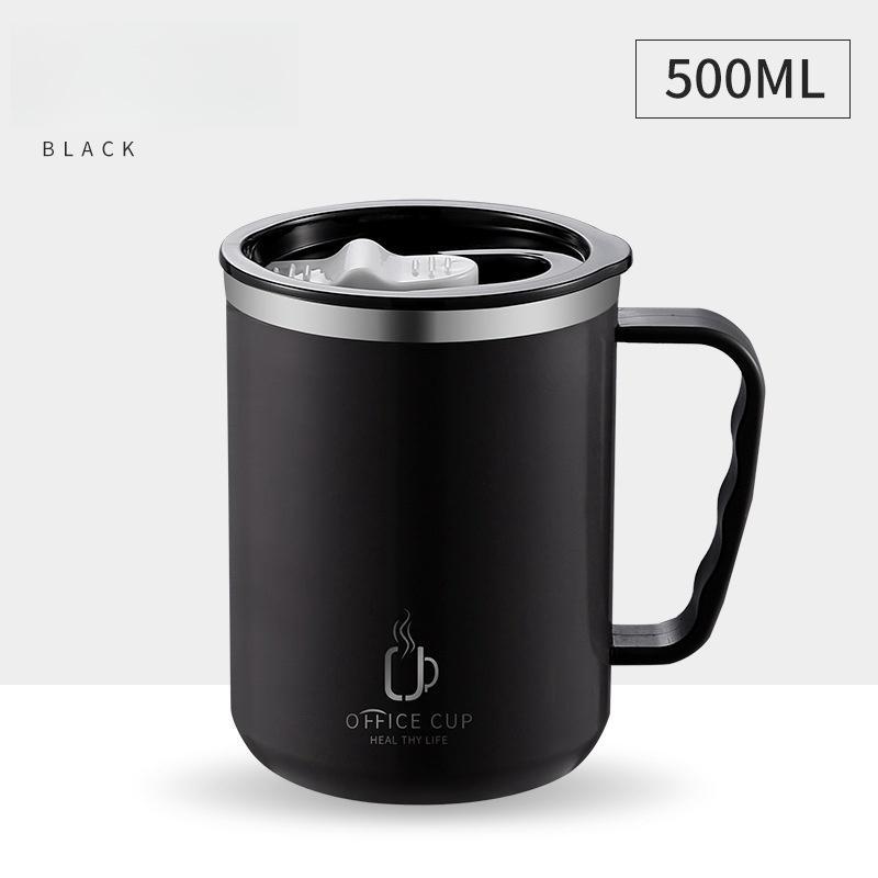 Product Introduction of Stainless Steel Double Wall Insulated Coffee Mug, 500ML Vacuum Insulated Coffee Cup, Modern Office Drinking Cup, Drinkware for Home Office Use 5