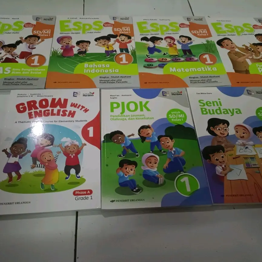 SATU PAKET KURIKULUM MERDEKA SD KLS 1 ERLANGGA