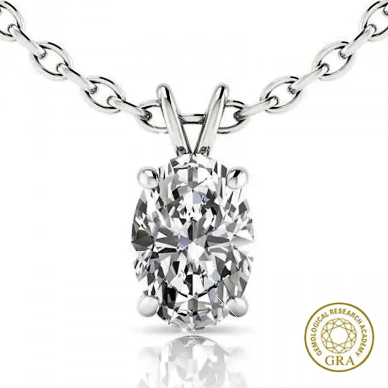[Free GRA Certificate] S925 Moissanite Silver New Pendant Necklace for Women