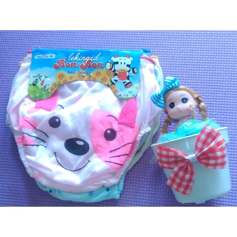 Grosir 12 Pcs ( 1 Lusin ) Celana Dalam Anak Kucing Lucu 1