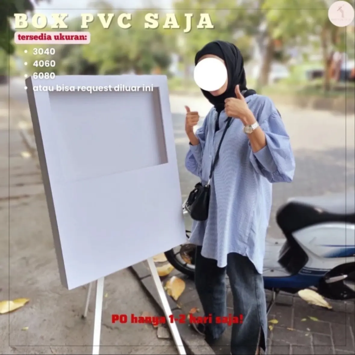 BOX PVC ukuran 3040 4060 6080 (HANYA BOX SAJA) bisa untuk gift / flowerbox / DIY hadiah kado dan sebagainya