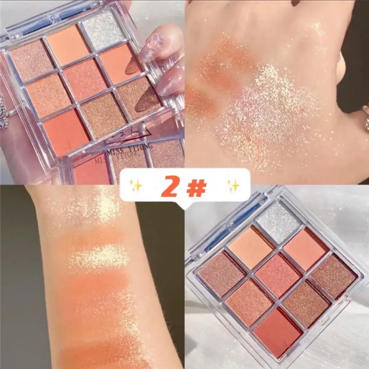 Eyeshadow Palette K"apeine gillter dan pallet