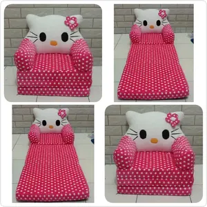 sofa lipat anak karakter hello kitty maksimal usia 4th
