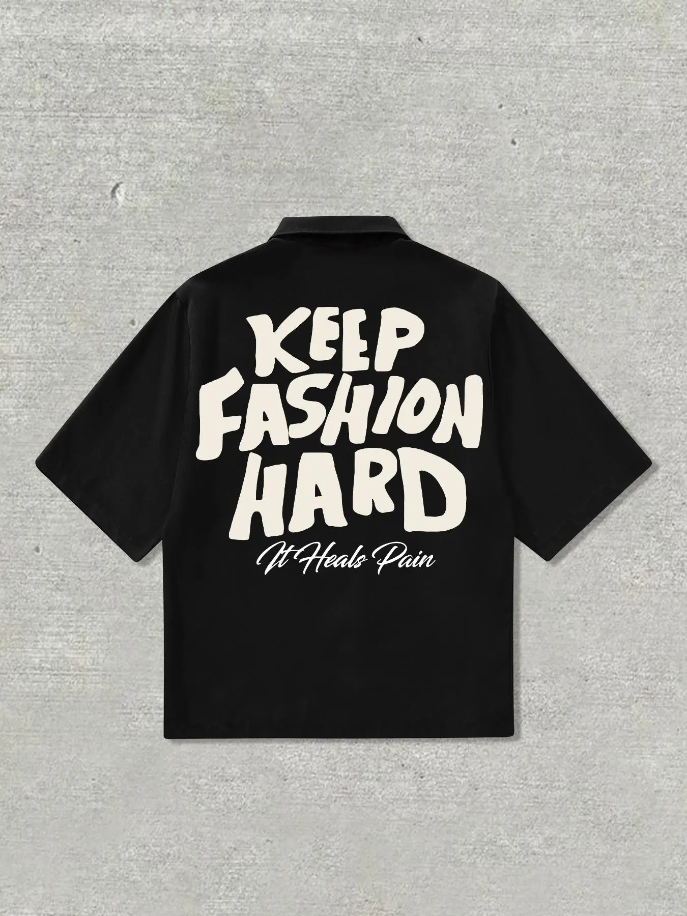 Men's Letter Print Short Sleeve Shirt, Regular Fit Casual Street Fashion Comfy Top for Daily Wear, Men's Clothes for All Seasons