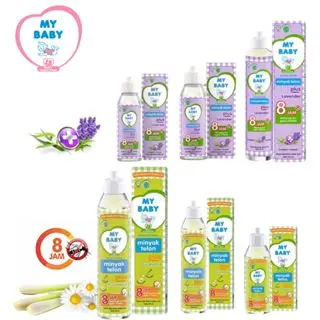 MY BABY Minyak Telon Plus Eucalyptus & Lavender perlindungan 8 Jam 60ml 90 ml / 150ml 150 ml / 60ml 60 ml Bayi Balita Bayi Kulit Menghangatkan