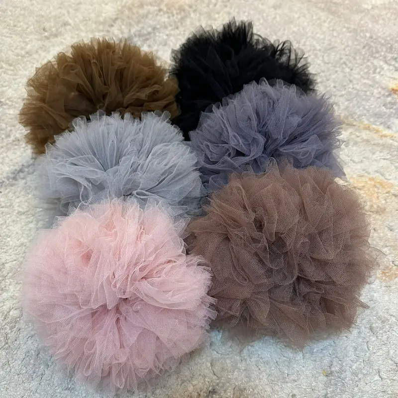IKAT RAMBUT CEPOL SCRUNCHIE BAHAN TILE UKURAN JUMBO 1