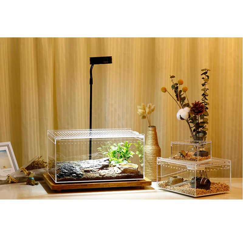 Product Introduction of Transparent Acrylic Reptile Breeding Box Lizard Amphibian Spider Terrarium Leak proof Habitat Arboreal Tarantula Enclosure 32