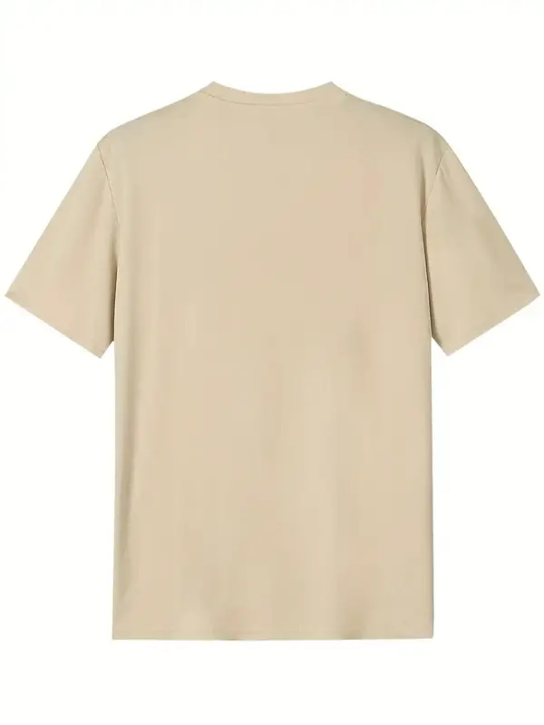 Men's" Boston Est. 1630 "Letter Print Round Neck Tee, Regular Fit Casual Short Sleeve T-Shirt for Summer, Men's Top for Daily Wear 1