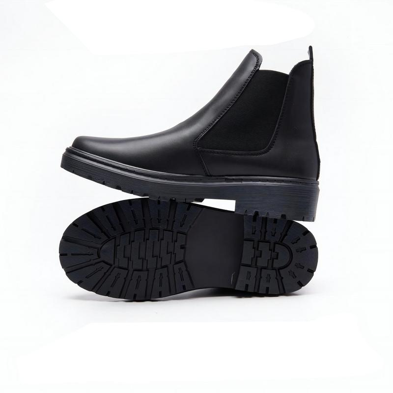 Giày Chelsea boost Classic đế tăng chiều cao, tăng 4.5cm - P9. Giày Boot Nam Chunky Chelsea Boots Cổ Cao Mũi Tròn. Giày Bốt Da simili Cao Cổ Shoes.