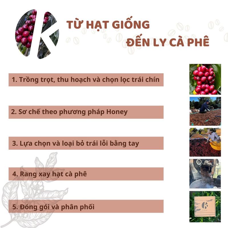 3KG Cà phê | MÂY (Tặng kèm 1 phin nhôm cao cấp-Tiết kiệm hơn)-80%Robusta&20%Arabica nguyên chất đến từ thương hiệu K’Hông Coffee-rang mộc, gu nhẹ nhàng, hương thơm rõ ràng, chua nhẹ, hậu ngọt dễ chịu (phù hợp pha phin và pha máy)  Cafe 3