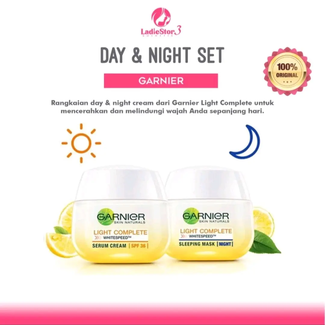 Garnier Cream Day/ Night Bright Complete Mencerahkan