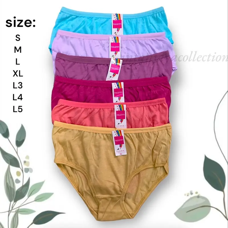 6 Pcs Cd Celana Dalam Wanita Perempuan Dewasa Esse Ukuran Big Size Jumbo S M L XL XXL XXXL Murah Termurah Lembut Motif Remaja Nyaman