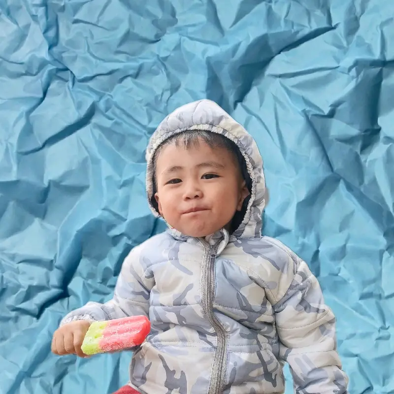 jaket anak motip gelembung 0