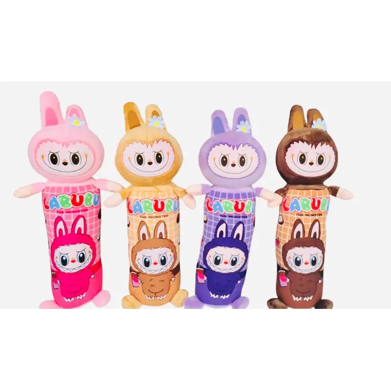 Boneka Guling Labubu The Monsters Macaroon Ukuran 50cm bahan lembut Dolls Toys 0