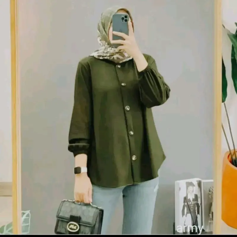 kemeja wanita lengan panjang 4
