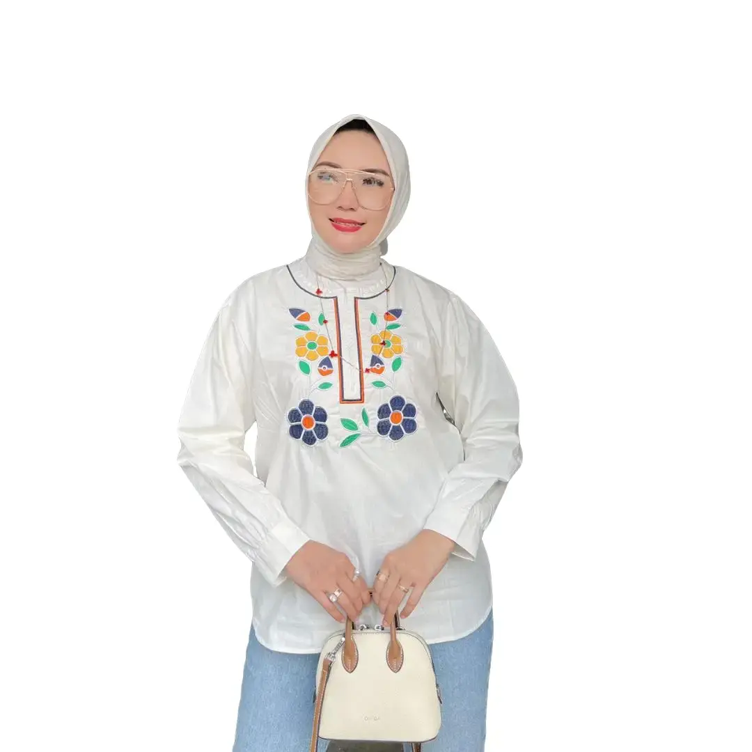 Jeena - Aqila Top Baju Muslim Nyaman Wanita Panjang Atasan Panjang Atasan Basic Linen Oversize New Arrival Katun