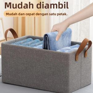 Kotak Penyimpanan Pakaian Fabrik, Kationik, Jenis Laci Boleh Dilipat, Kalis Air dan Kalis Lembapan, Kapasiti Besar, Sesuai untuk Almari Pakaian, Kotak Penyusun Putih Supplies wardrobes penyangkut pakaian & cangkuk coli penyangkut pakaian & cangkuk