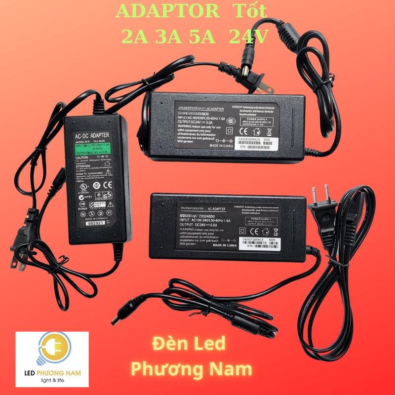 Nguồn ADAPTER  Tốt 24v 2A 3A 5A  cấp nguồn cho sản phẩm như đèn led nhôm, đèn Led trong nghành quảng cáo, camera, thiết bị ngoại vi, điều khiển tự động