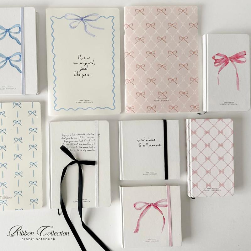Sổ tay A5 A6 Vuông mini quyển sổ ghi chép bỏ túi Crabit Ribbon Collection