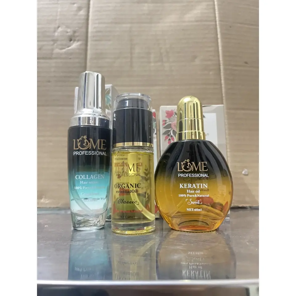 [FreeShip Max] Tinh dầu dưỡng tóc (serum) LOMÉ PARIS _ Organic , Collagen , Keratin 60ml không bết dính, siêu mượt