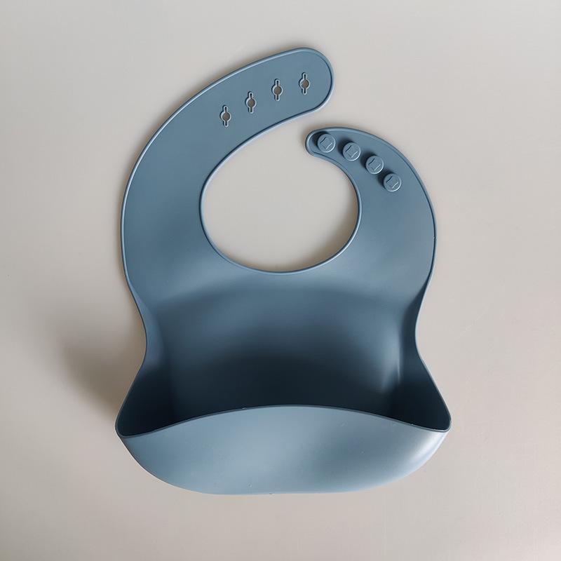 Product Introduction of Baby Waterproof Silicone Thicken Bibs Apron Toddler Girl Boys Feeding Adjustable Bib Silicone 18