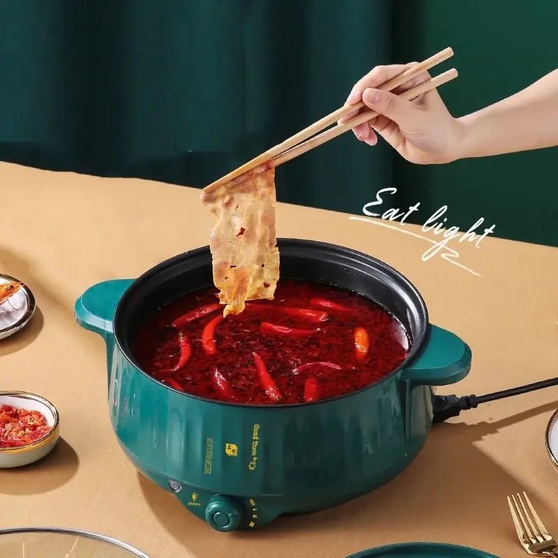 Nồi lẩu điện đa năng 2 tầng , xào nấu , mì ăn liền gia đình công xuất lớn - nồi điện nấu ăn 3