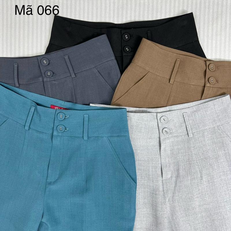 Quần âu dáng baggy mã 066 chất xước lạnh mềm mỏng nhẹ và mát thanh lịch cho nữ. THÀNH NAM 3