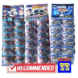 GOSOK PANCI KAWAT 12 pcs/Kawat Cuci Stainless/Perlengkapan Dapur/Scrub/Pembersih Dapur/Safari