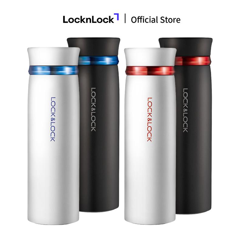 Bình giữ nhiệt LocknLock Feather Light 450ml - 4 màu trắng/đen - LHC4131 - chất liệu thép không gỉ, giá lọc trà tiện ích, kích thước nhỏ gọn, mức giữ nhiệt vượt trội - Hàng chính hãng