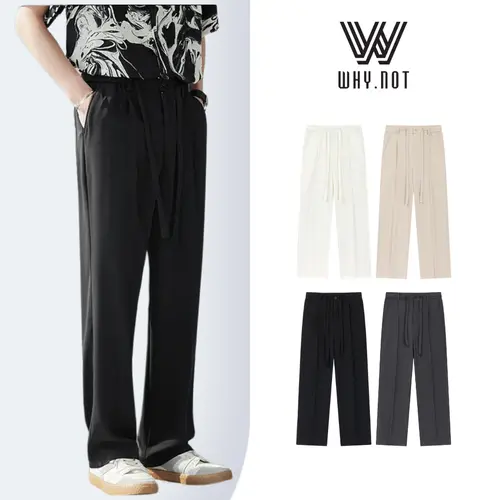 Quần âu nam nữ Why Not Style dáng suông, cạp chun có dây rút, chất Cát Hàn cao cấp dày dặn, form Suông trẻ trung, thanh lịch, tôn dáng QAR34CT
