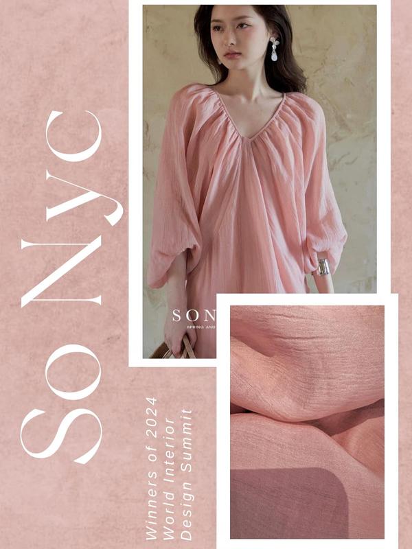 {SONYC}  - Đầm Pinker Form Suông Rộng - TẶNG Kèm 1 Váy Lót - Winners OF The Year -New Trend