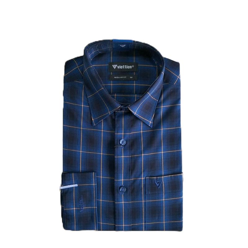 Áo sơ mi Việt Tiến tay dài mã 0060. fom REGULAR FIT