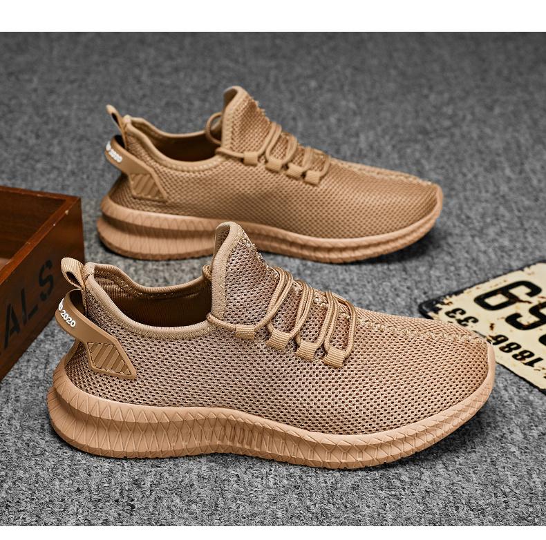 Product Introduction of Summer men's sports shoes breathable white men's sports shoes fashion light black walking. 66