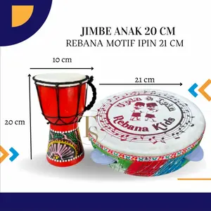Satu Paket Rebana Hadroh Anak Termurah Mainan Anak Alat musik Tradisional Music Edukasi