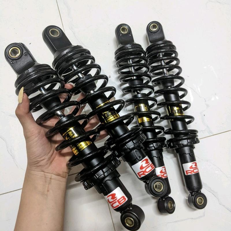 Phuộc RCB tem vàng gắn Dream Wave Elegant Galaxy Future Axelo Viva Cup Sirius Taurus Jupiter V MX Phuộc Sau phuộc rcb