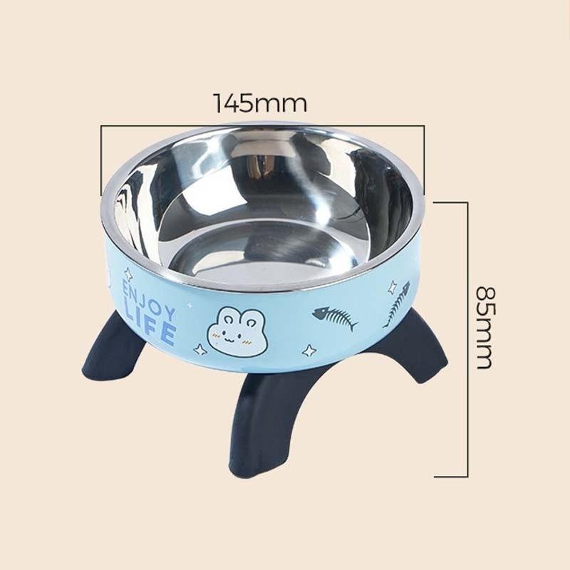 Mangkuk Hewan Peliharaan/Mangkuk Hewan Peliharaan Stainless Steel/Cute Durable Mangkuk Makan Atau Minum Kucing Anjing/Pet Bowl with Non-Slip Anti-Tip Design
