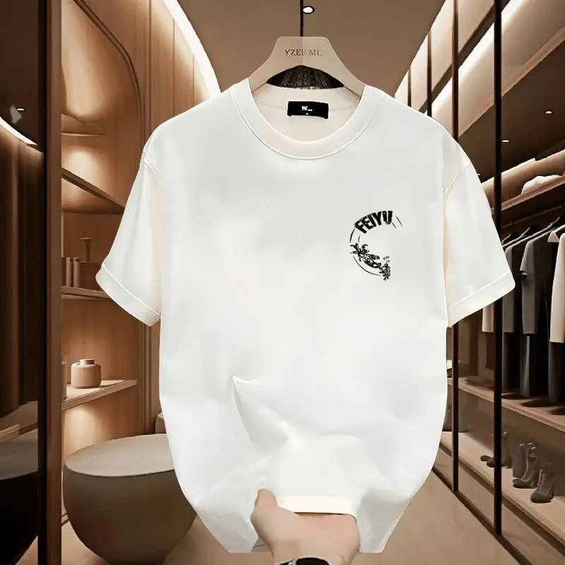 2025 High-Quality Short Sleeve T-Shirt for Men 2024 Summer New Fashion Loose Casual Versatile High-End Men's Tee