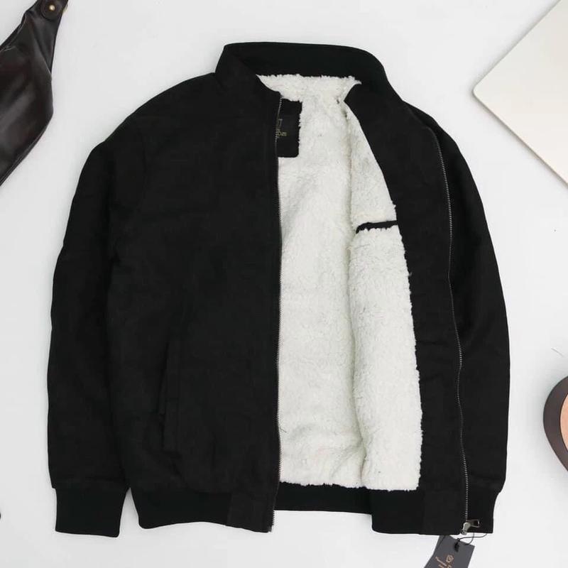 Product Introduction of Áo khoác da lộn , áo khoác nót lông loại 1 Nam Menswear 7