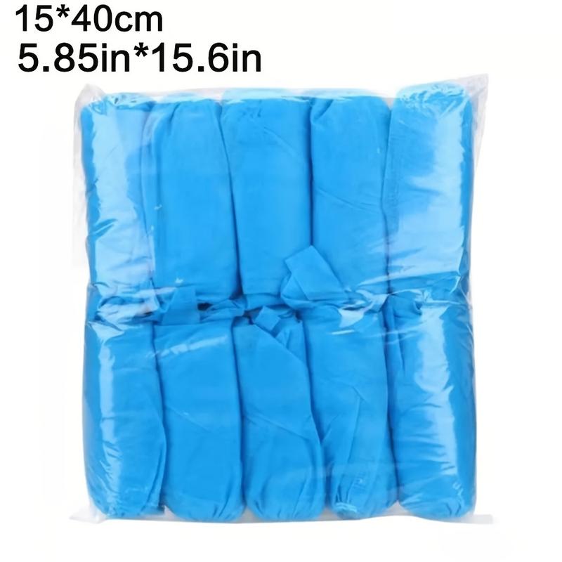 Product Introduction of 100pcs Disposable Shoe Covers Indoor Home Dustproof Waterproof Plus Thick Breathable Non-Woven Shoe Covers Insulated Footwear 0