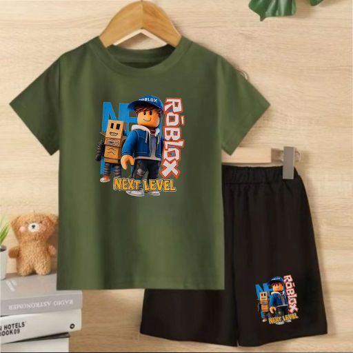 Setelan Anak Motif Roblox NextLevel Kaos Dan Celana Untuk Anak Laki-laki Dan Perempuan Usia 2-12 Tahun Bahan Katun Parsel Bayi